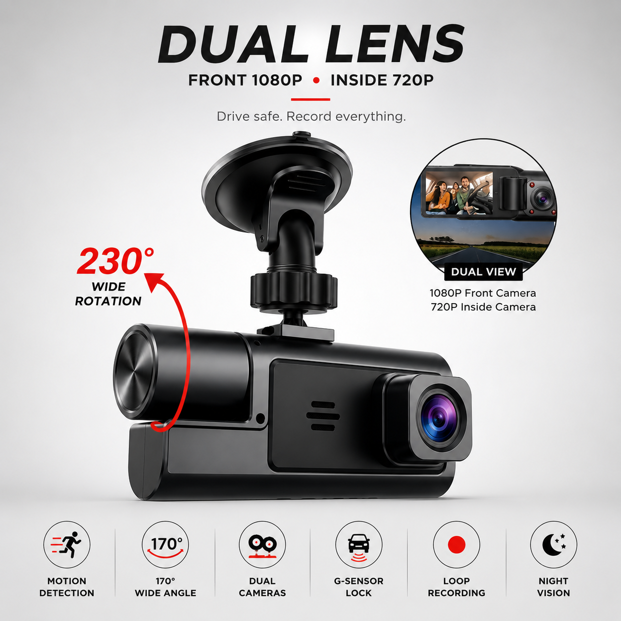 RoadKit™  Dual Dash Cam
